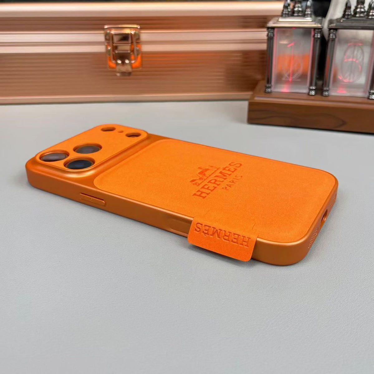 Classices Premium-Leder-iPhone-Hülle – luxuriöser Schutz