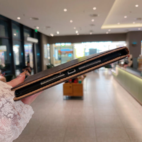 高級iPadケース キャンバス モノグラム レザー フレッシュサマーテーマパターン