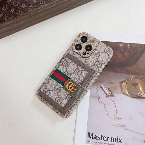 Custodia per iPhone con custodia per carte Premium