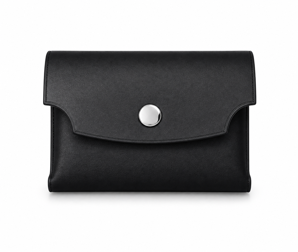 Handcrafted Full-Grain Leather Snap Wallet