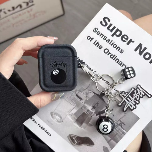 8 golyós AirPods tok kulcstartóval