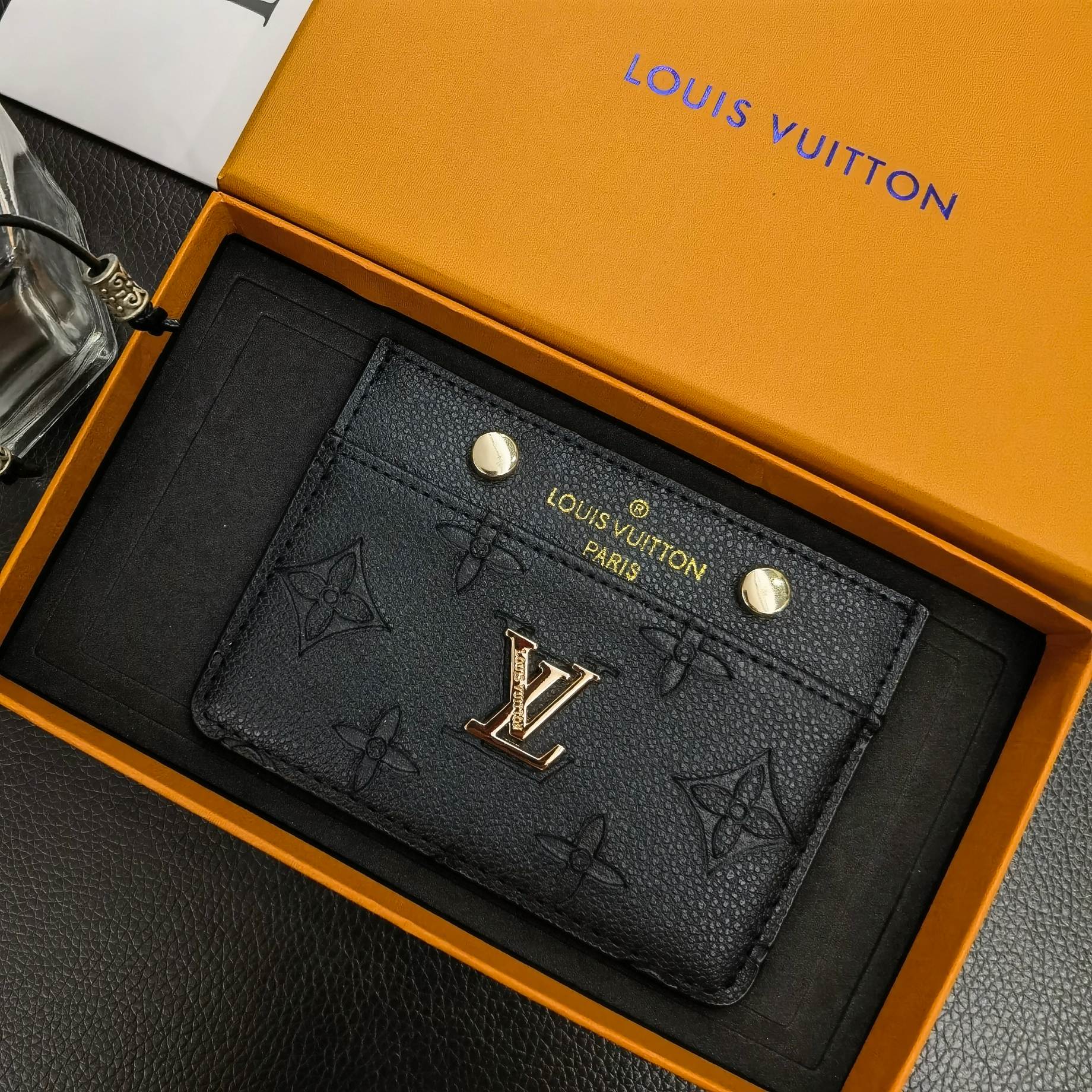 Lou Signature Slim-Kartenhalter-Geldbörse