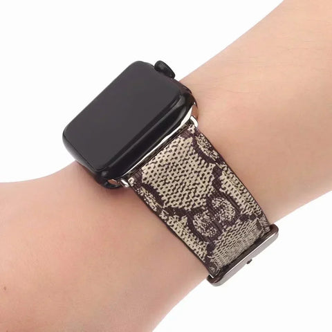 Correa de cuero de alta calidad para Apple Watch.