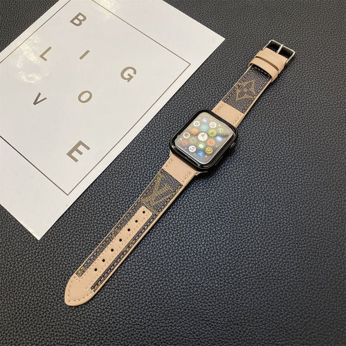 APPLE ÓRASZÍJ FŰRŐ MONOGRAM BŐR