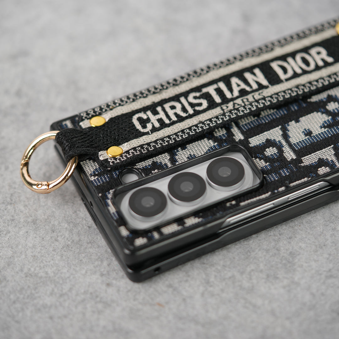 Luxury Brand C Dior Embroidery Case For Samsung Z Fold