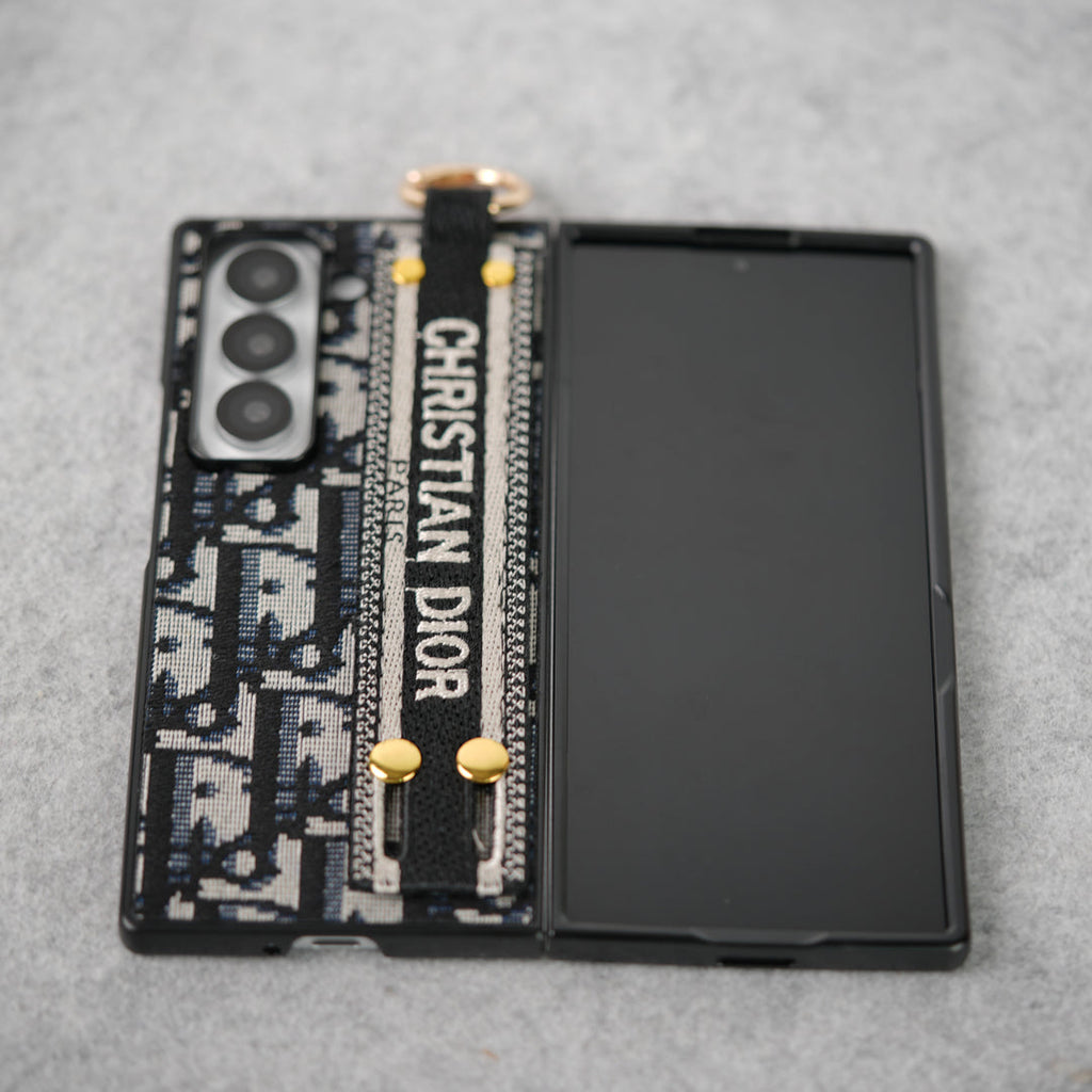 Luxury Brand C Dior Embroidery Case For Samsung Z Fold