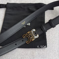 AC Women‘s Leather Belt Triomphe Buckl