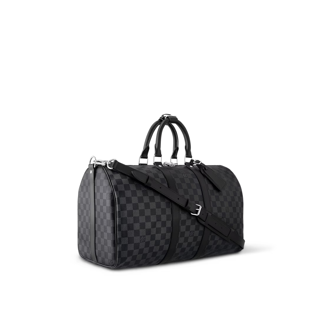 Monogram Travel Duffle Bag with Detachable Shoulder Strap