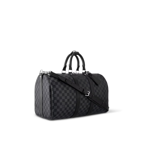 Monogram Travel Duffle Bag with Detachable Shoulder Strap