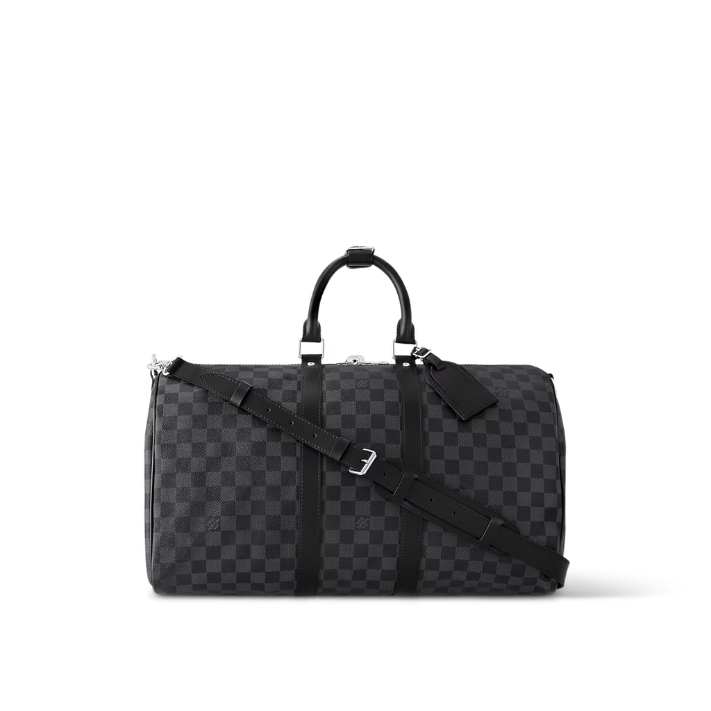 Monogram Travel Duffle Bag with Detachable Shoulder Strap