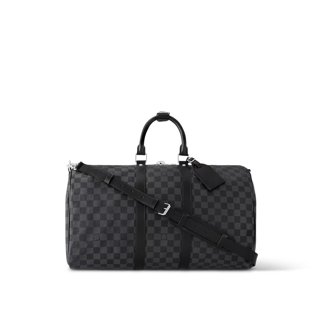 Monogram Travel Duffle Bag with Detachable Shoulder Strap