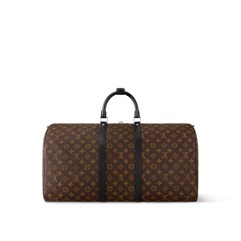 Monogram Travel Duffle Bag with Detachable Shoulder Strap