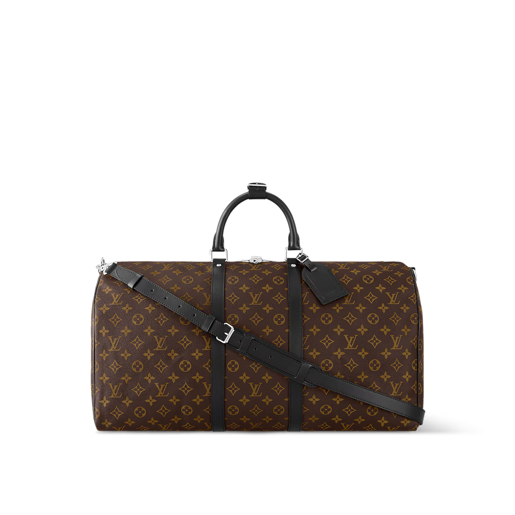 Monogram Travel Duffle Bag with Detachable Shoulder Strap