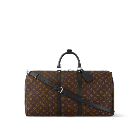 Monogram Travel Duffle Bag with Detachable Shoulder Strap