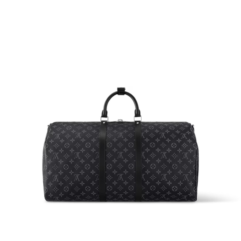 Monogram Travel Duffle Bag with Detachable Shoulder Strap