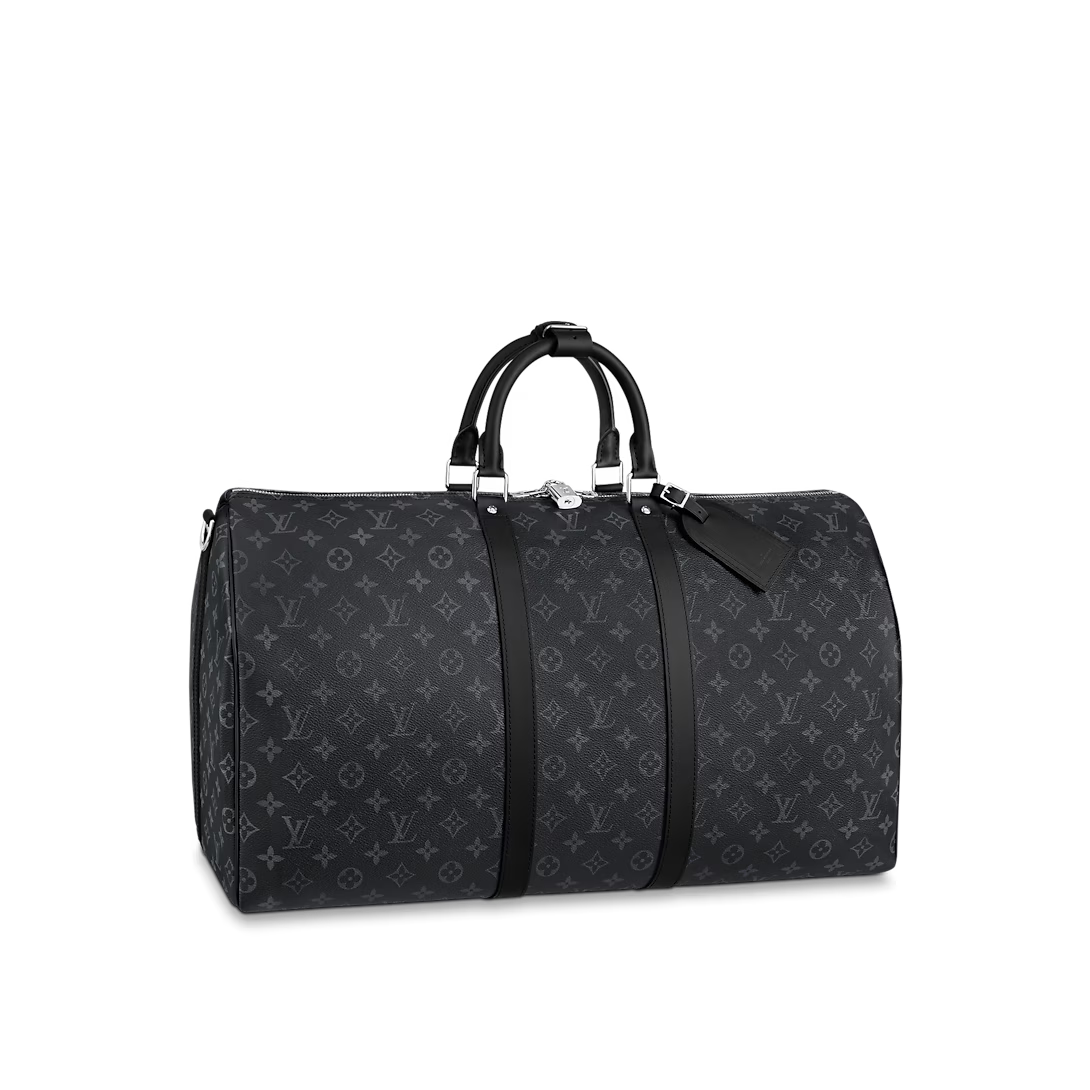 Monogram Travel Duffle Bag with Detachable Shoulder Strap