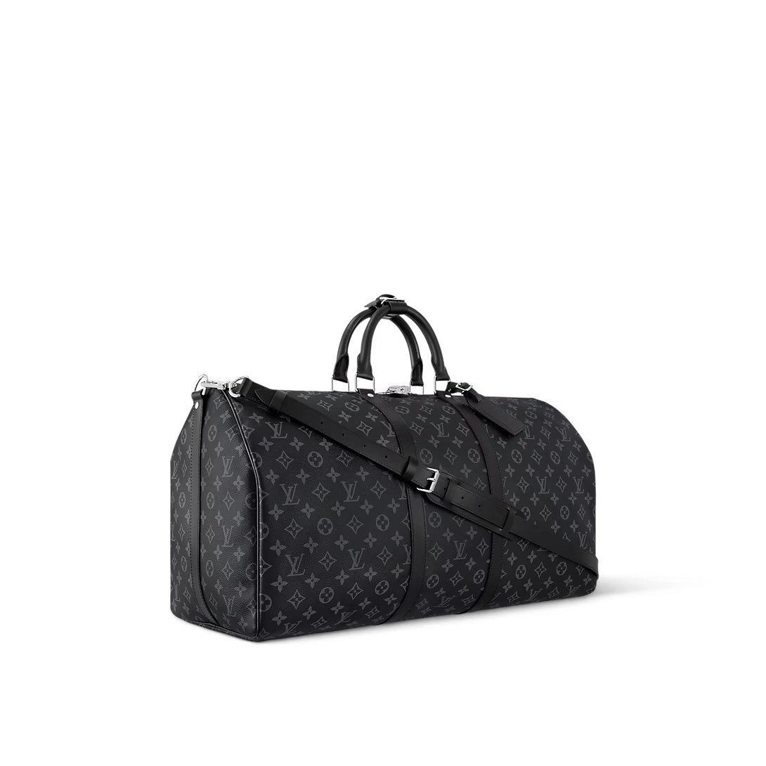 Monogram Travel Duffle Bag with Detachable Shoulder Strap