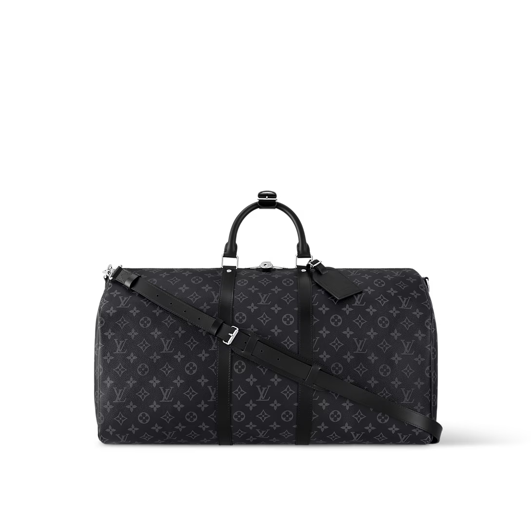 Monogram Travel Duffle Bag with Detachable Shoulder Strap