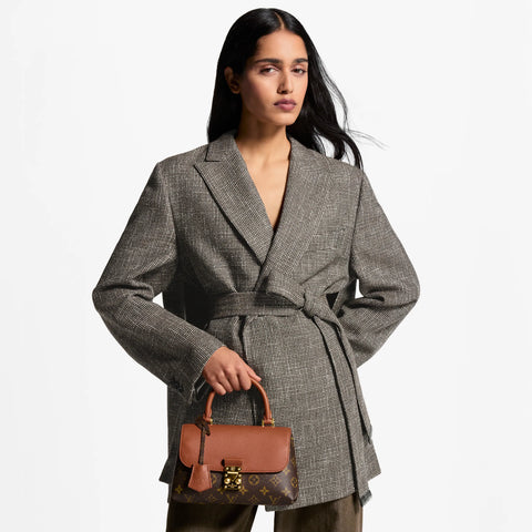 Luxury minimalist short-handle handbag
