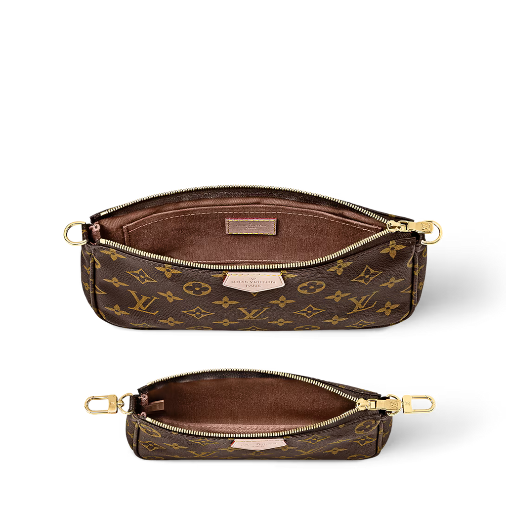 Crossbody kabelka s viacerými vreckami – Monogram Canvas Style