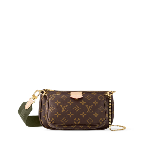 Multi-Pocket Crossbody Bag – Monogram Canvas Style