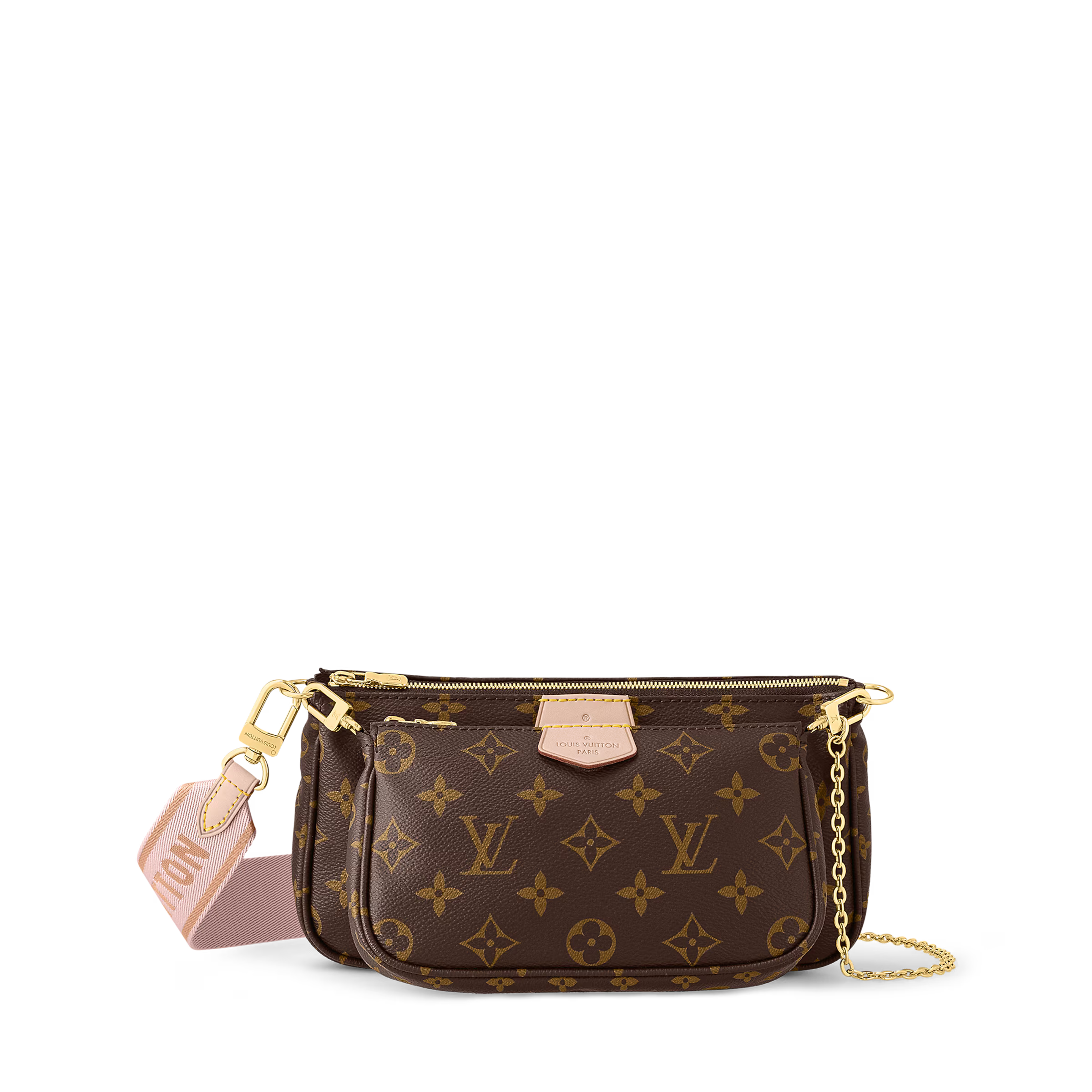 Multi-Pocket Crossbody táska – Monogram vászon stílusú