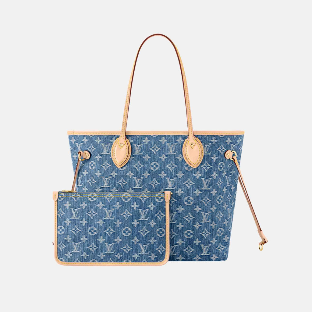 Τσάντα Denim Tote με έμπνευση πολυτελείας