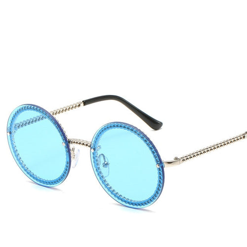 Brand Okrugle sunčane naočale Ženske luksuzne ženske naočale bez okvira Europa Popularne Ins sunčane naočale lunettes de sol femme