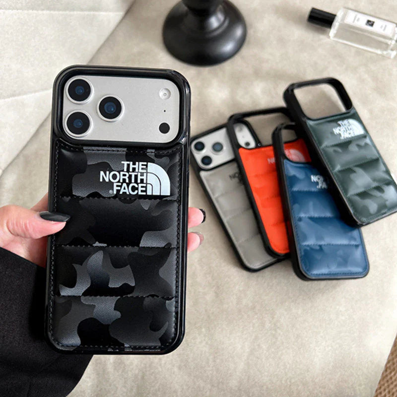 Custodia protettiva per iPhone antiurto stile Puffer