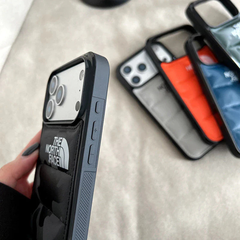 Custodia protettiva per iPhone antiurto stile Puffer