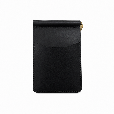 Vintage Handcrafted Full-Grain Leather Money Clip Wallet