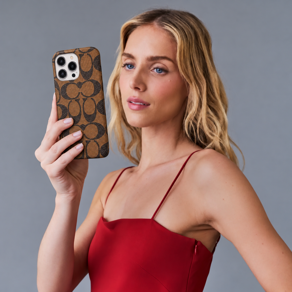 Classic Classic iPhone Case Brown -JDK241426 — product view 2