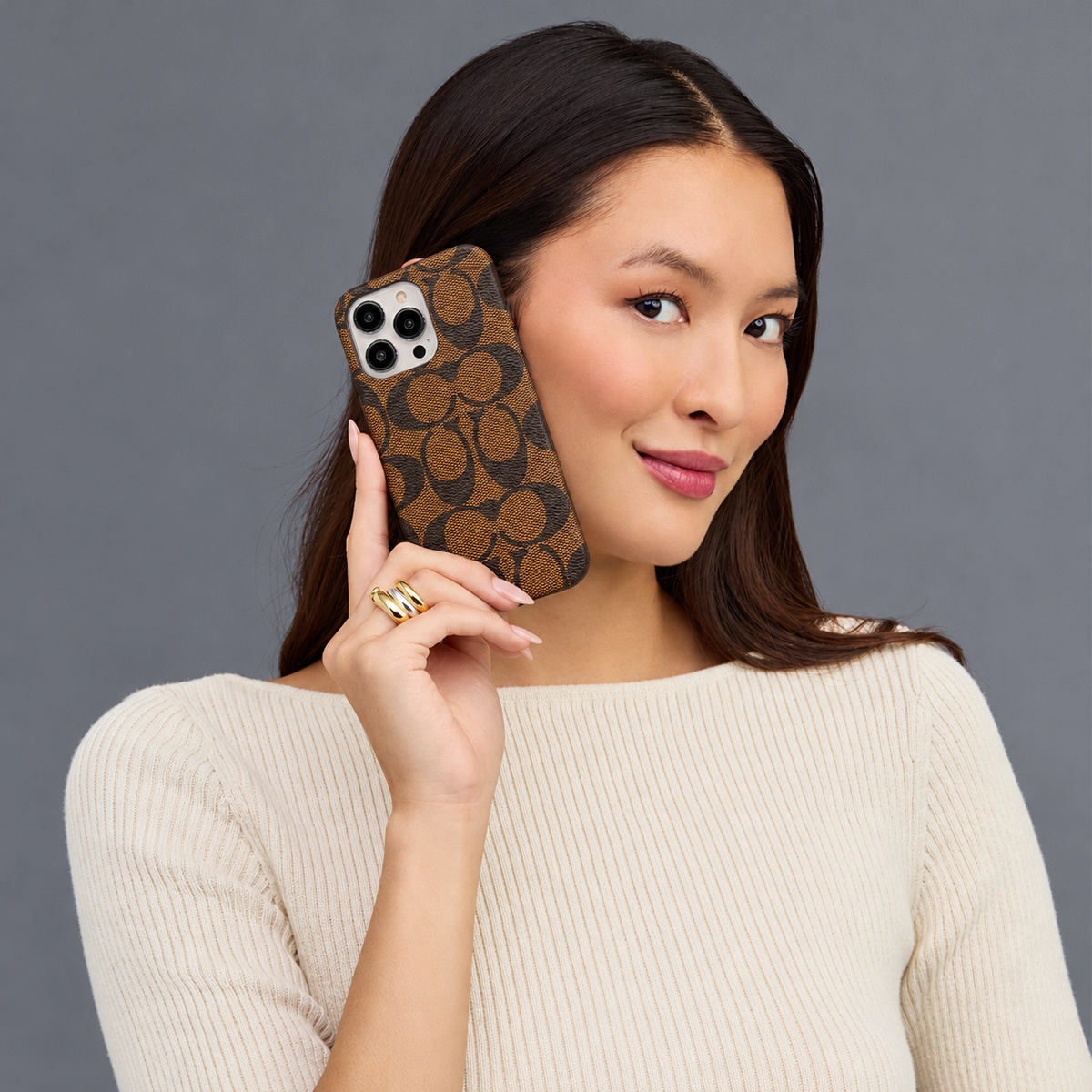 Classic Classic iPhone Case Brown -JDK241426 — product view 7