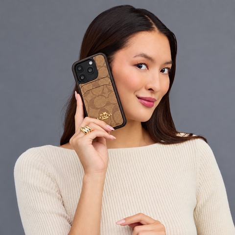 Classic iPhone Case With Card Holder Coffee -KB241416 — product view 7